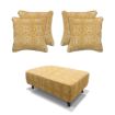 Poppy Footstool & 4 Cushions