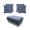 Poppy Footstool & 4 Cushions