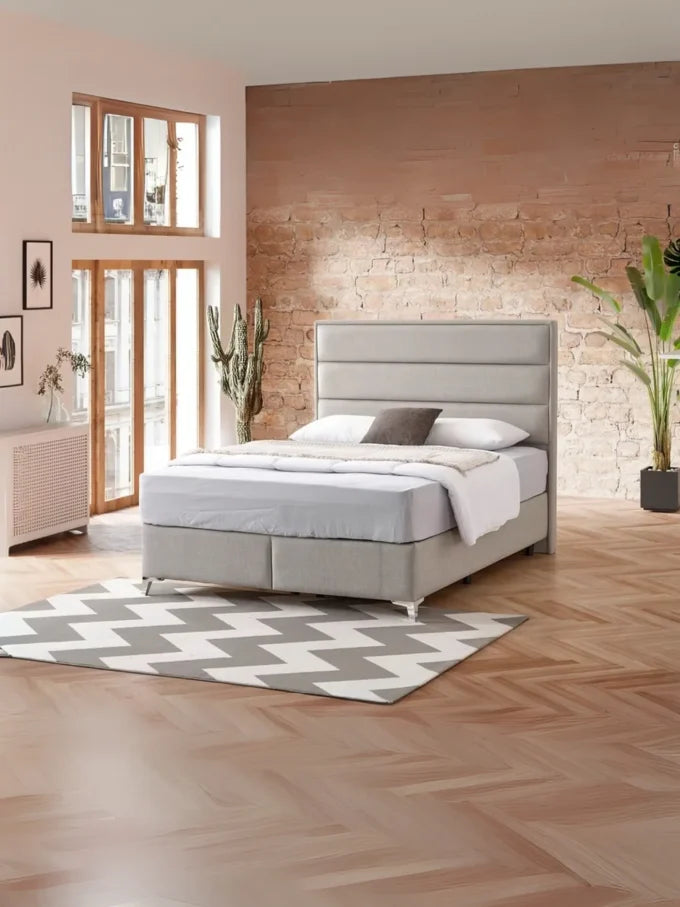 Iris Storage Ottoman - Beige