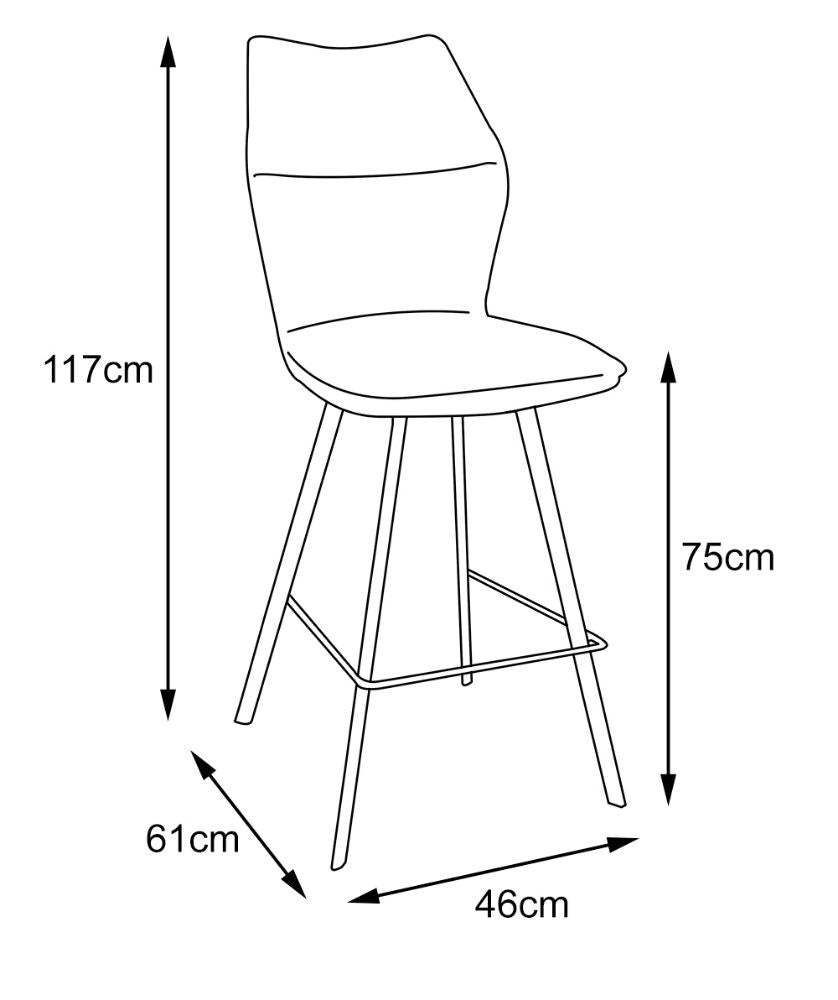 Galaxy Barstool - Grey