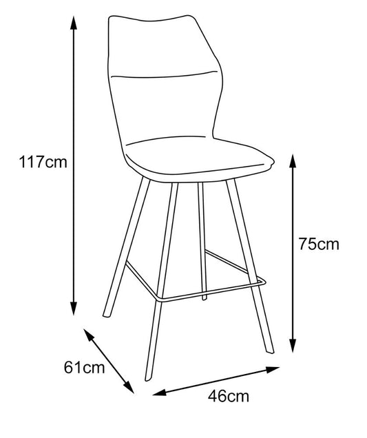 Galaxy Barstool - Grey