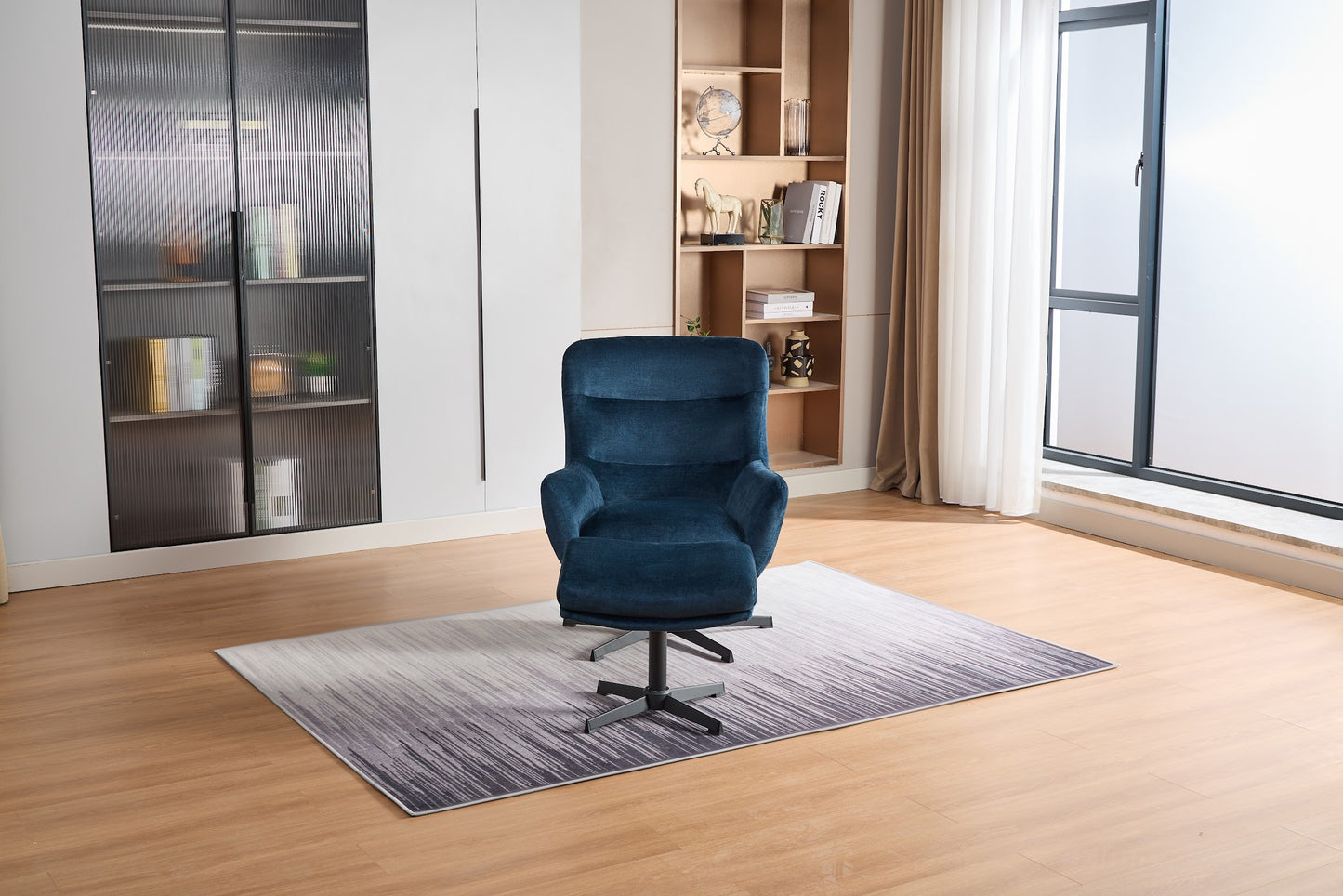 Isla Swivel Recliner with Footstool