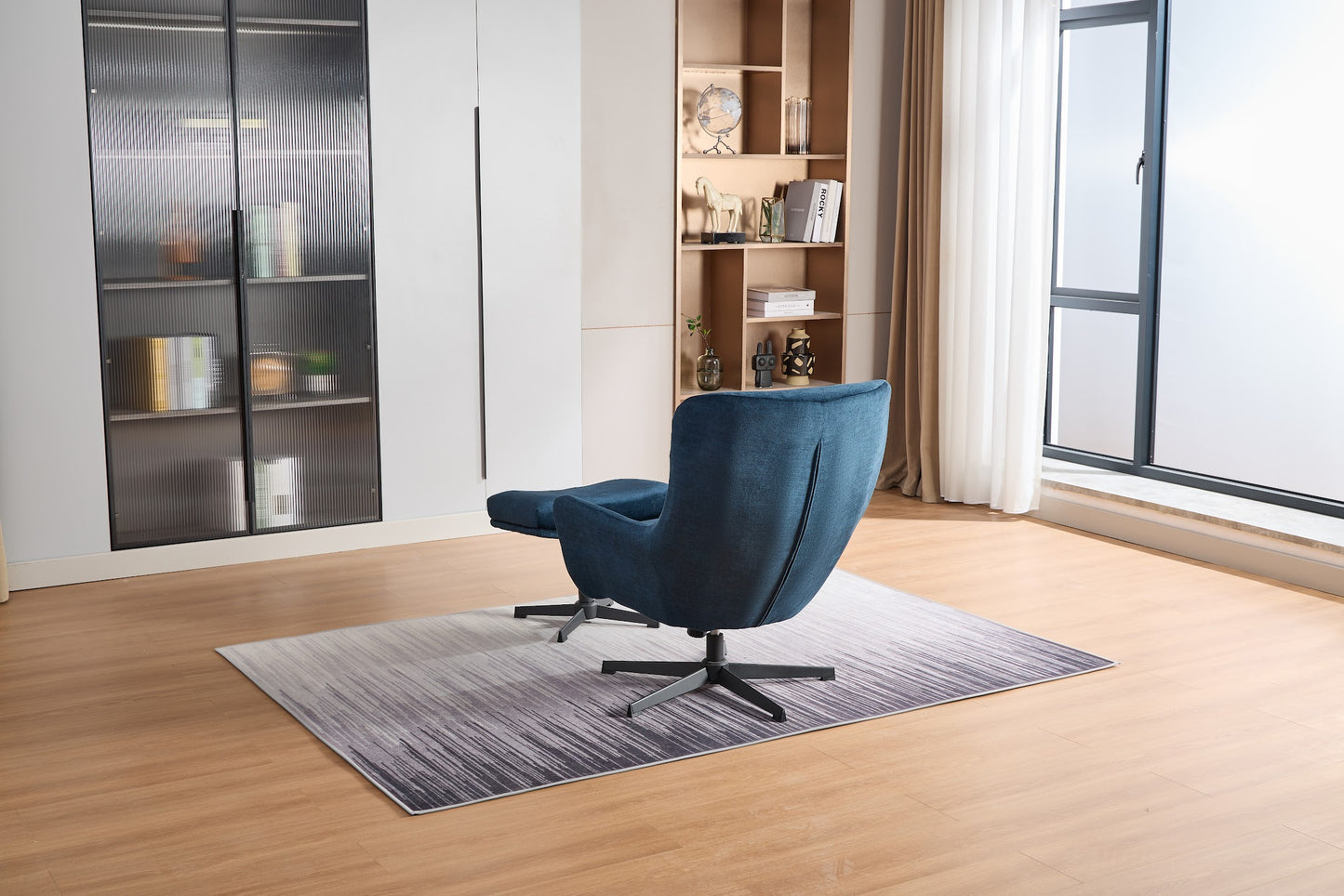 Isla Swivel Recliner with Footstool