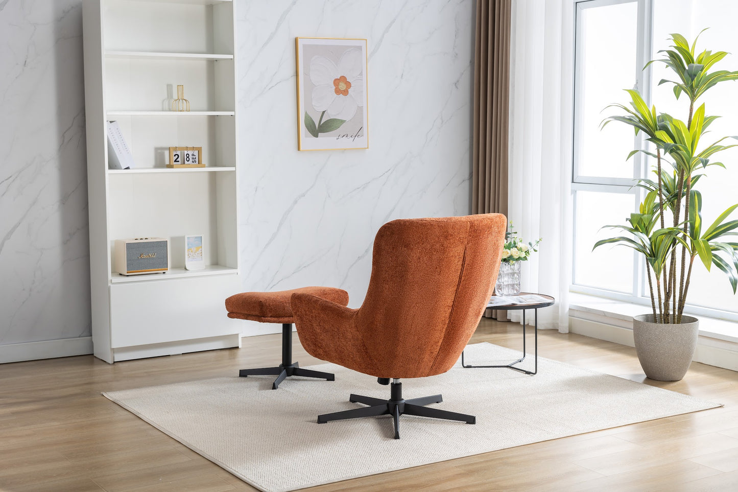 Isla Swivel Recliner with Footstool