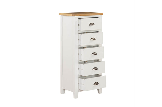 Mellor 5 Drawer Narrow Chest