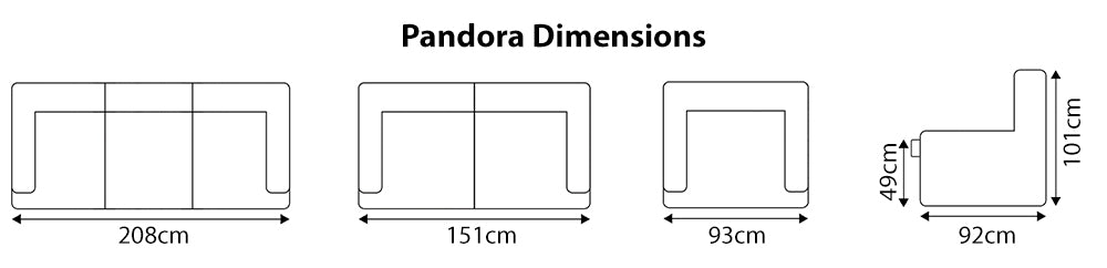 Pandora - 3 Seater