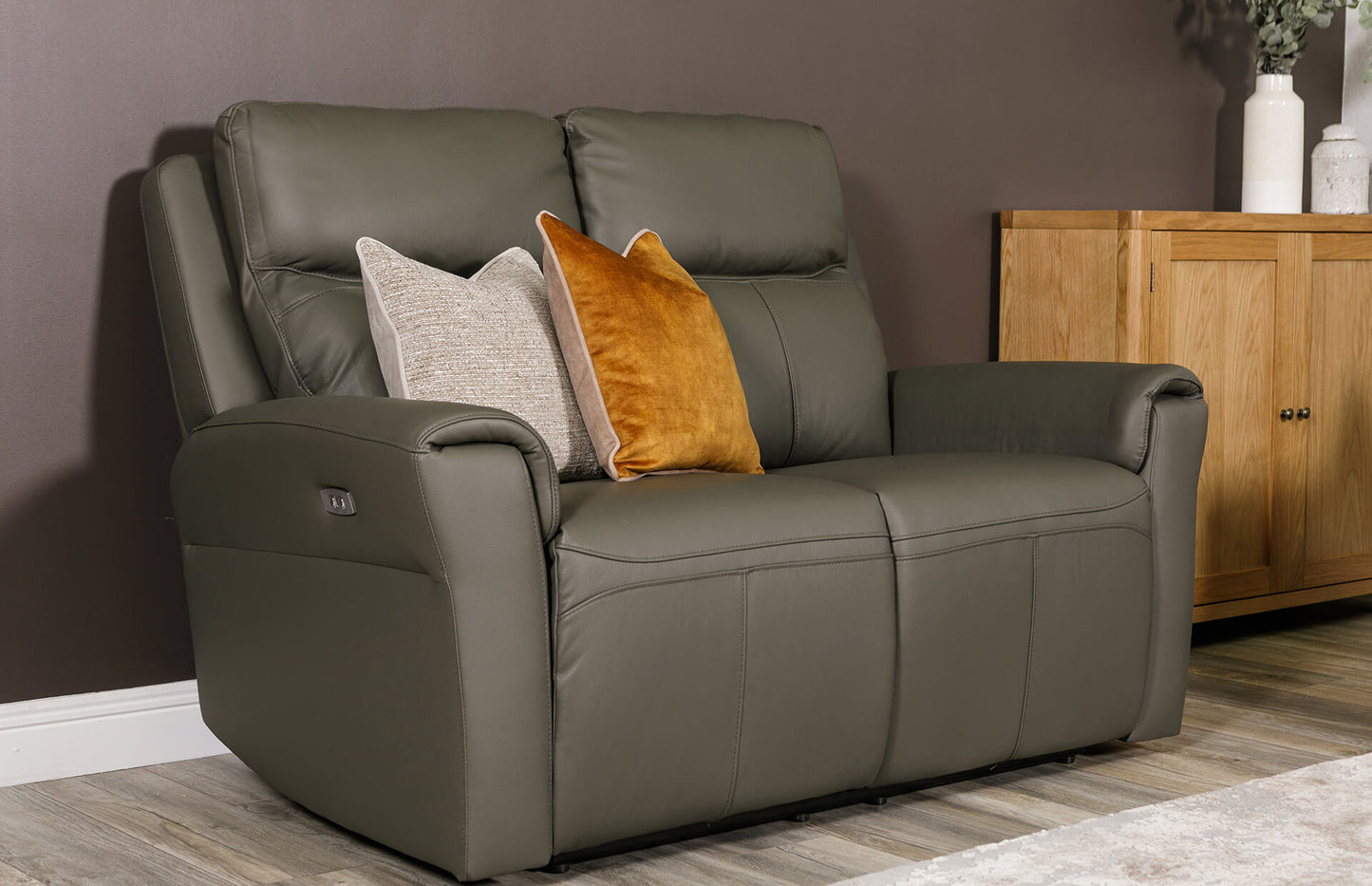 Russo 2 Seater Electric Recliner - Leather