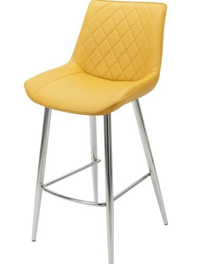 Silvia Bar Stool - Chrome Legs