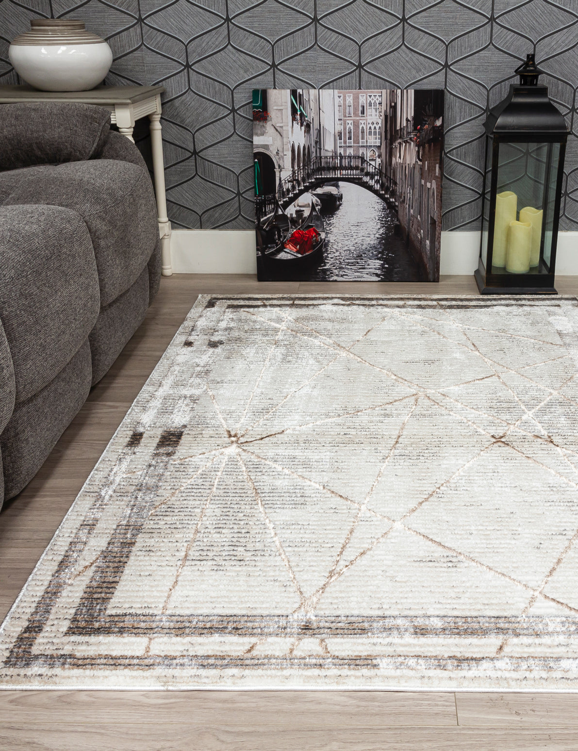 Glitz Art Deco - Beige