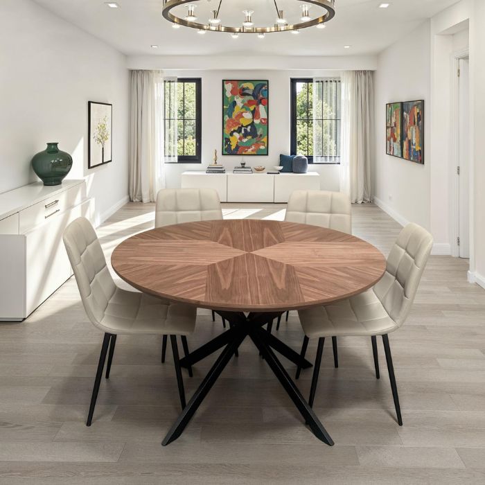 Hendrik 1.2 Metre Round Table Walnut