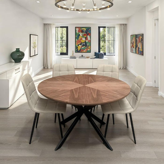 Hendrik 1.2 Metre Round Table Walnut