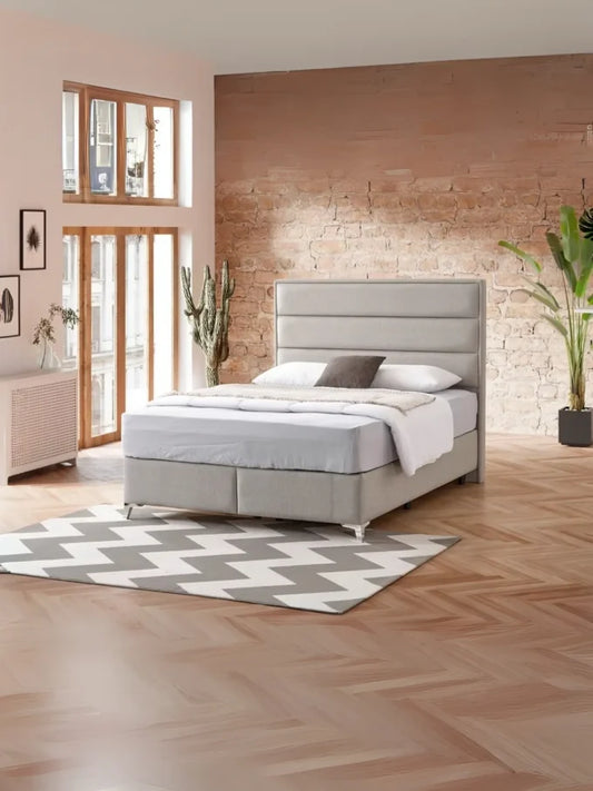 Iris Storage Ottoman - Beige