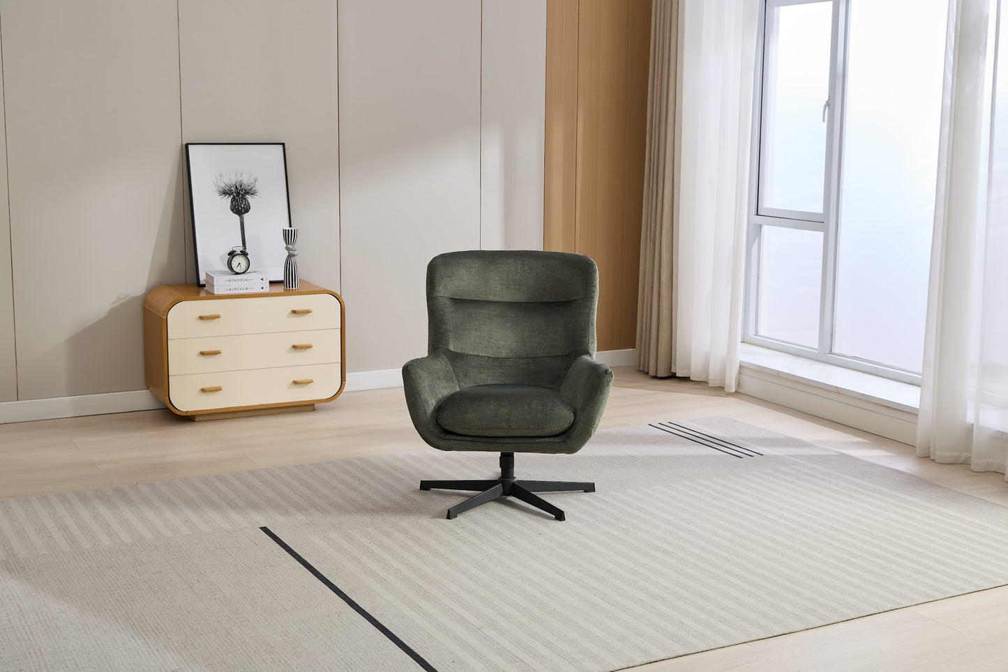 Isla Swivel Recliner with Footstool