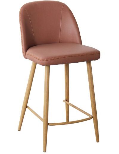 Leo Bar Stool - Oak Legs