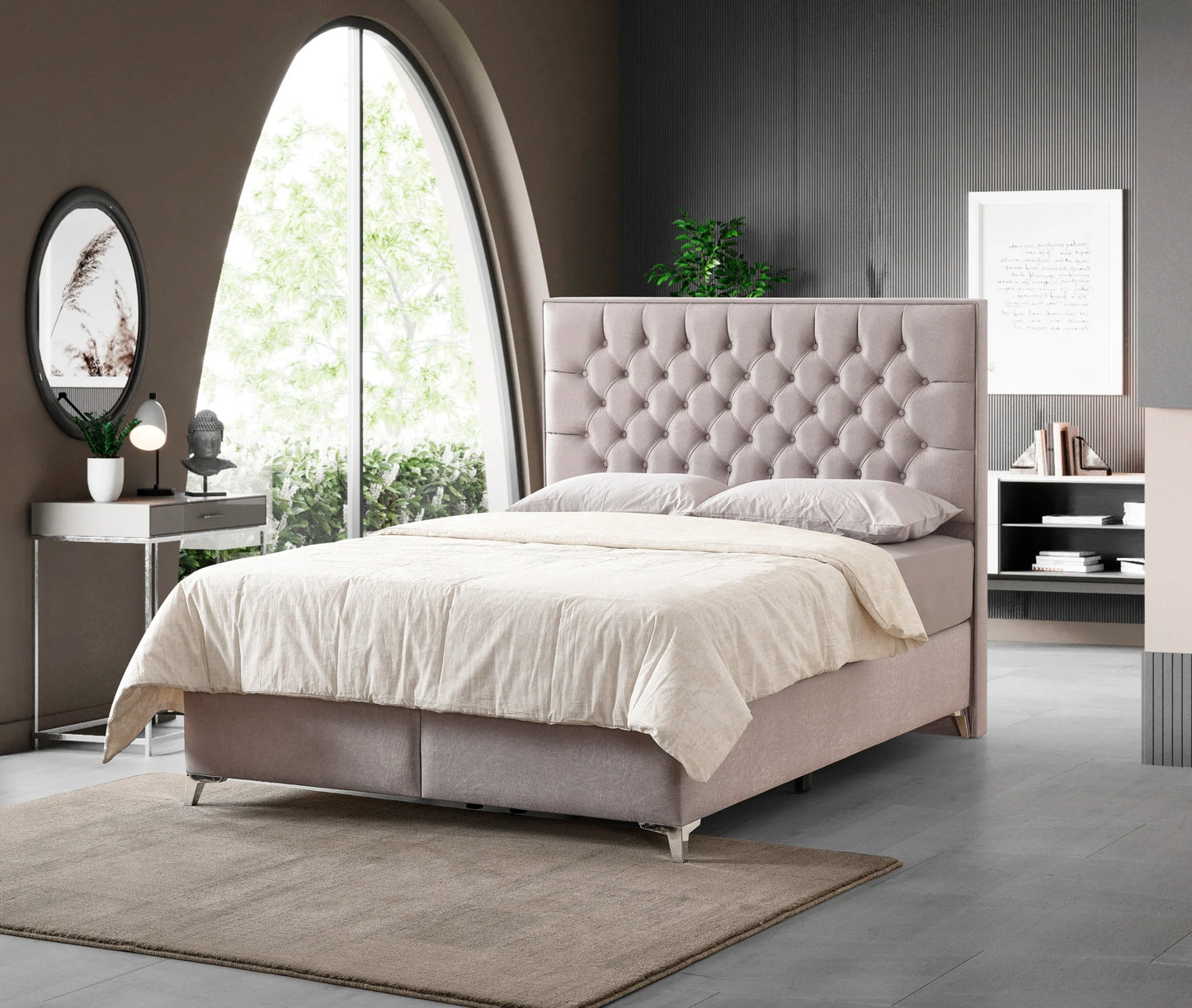 Primrose Storage Ottoman - Beige