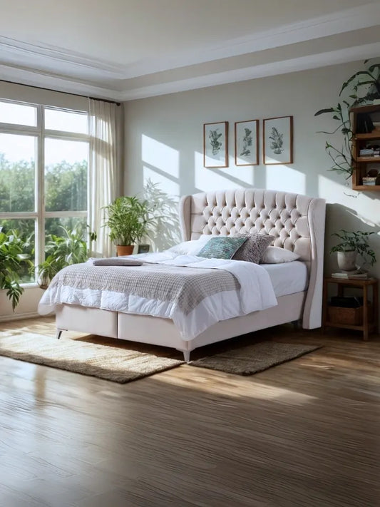 Venus Storage Ottoman - Beige