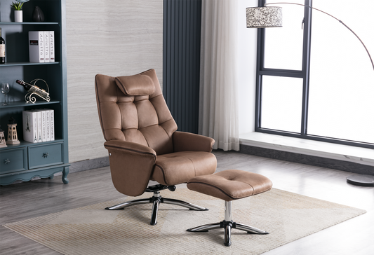 Orson Recliner Chair & Ottoman