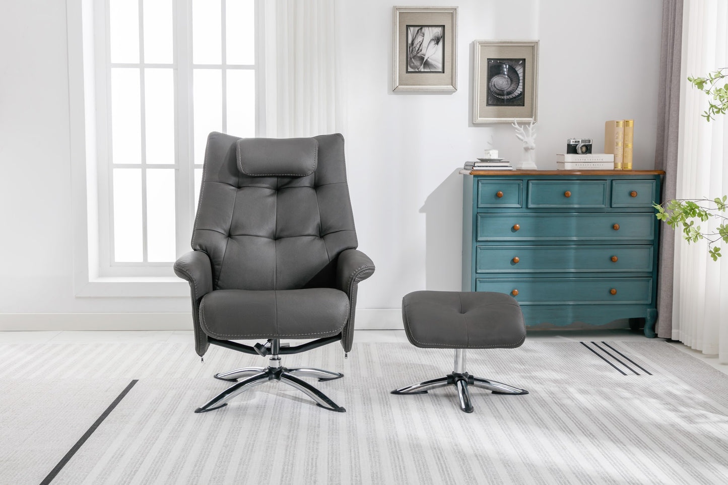 Orson Recliner Chair & Ottoman