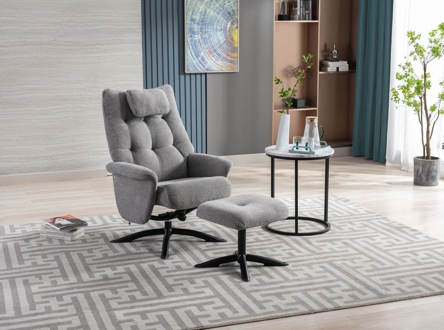 Orson Recliner Chair & Ottoman