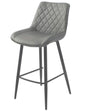Silvia Bar Stool - Black Legs